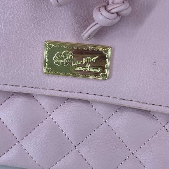 Betsey Johnson Backpack Womens Large Cat Face Quilted Faux Leather Purse Kawaii - Picture 3 of 16